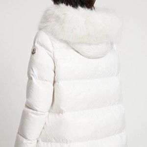 NWOT Authentic Moncler Laiche white down puffer jacket size 1 (small)